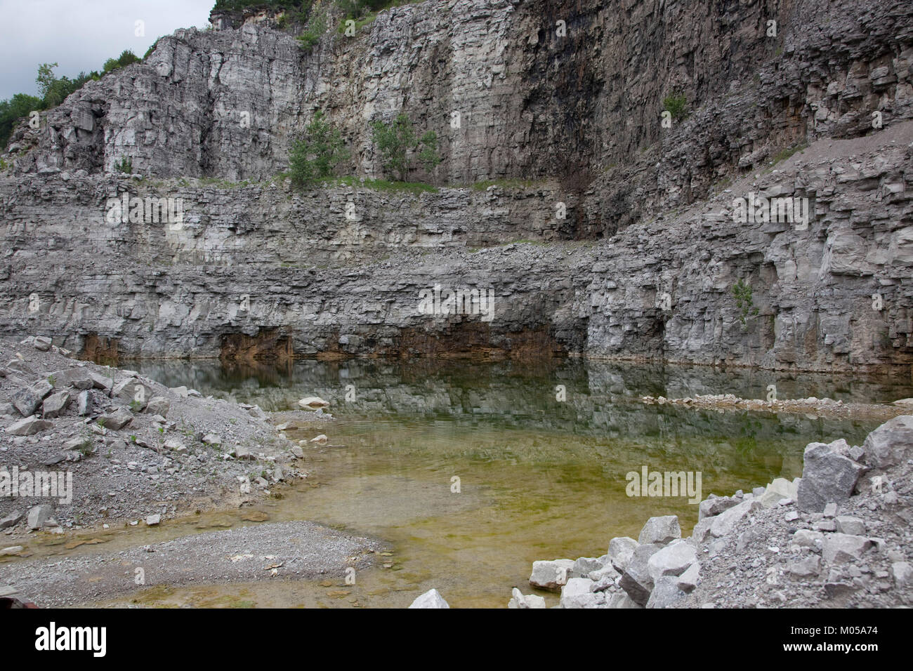 Vulcan Materials Company limestone quarry Stock Photo