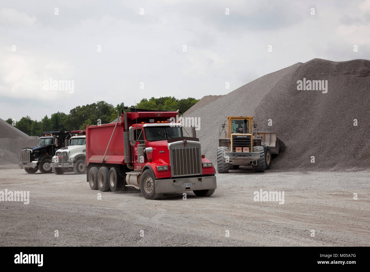 Vulcan Materials Company limestone quarry truck Stock Photo