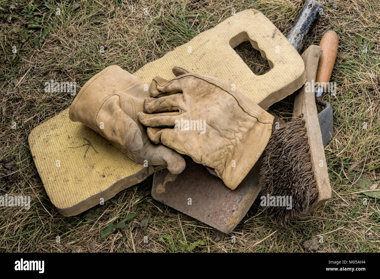 Archaeologist's tools Stock Photo