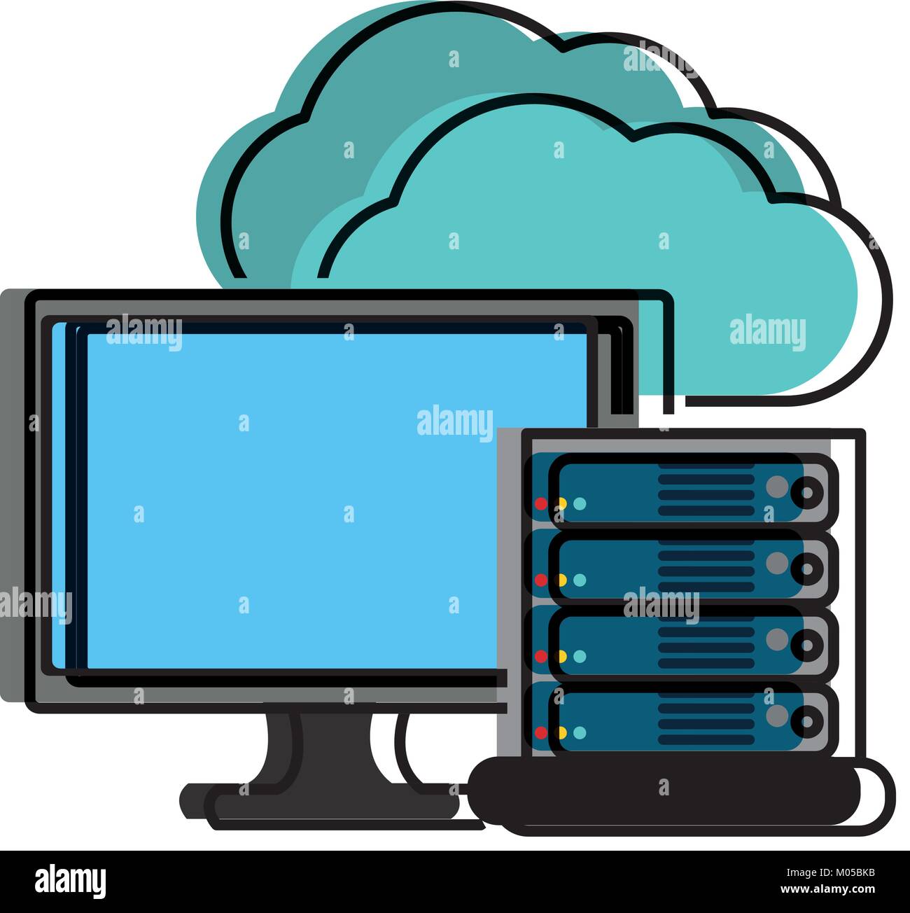 Web hosting design Stock Vector Image & Art - Alamy