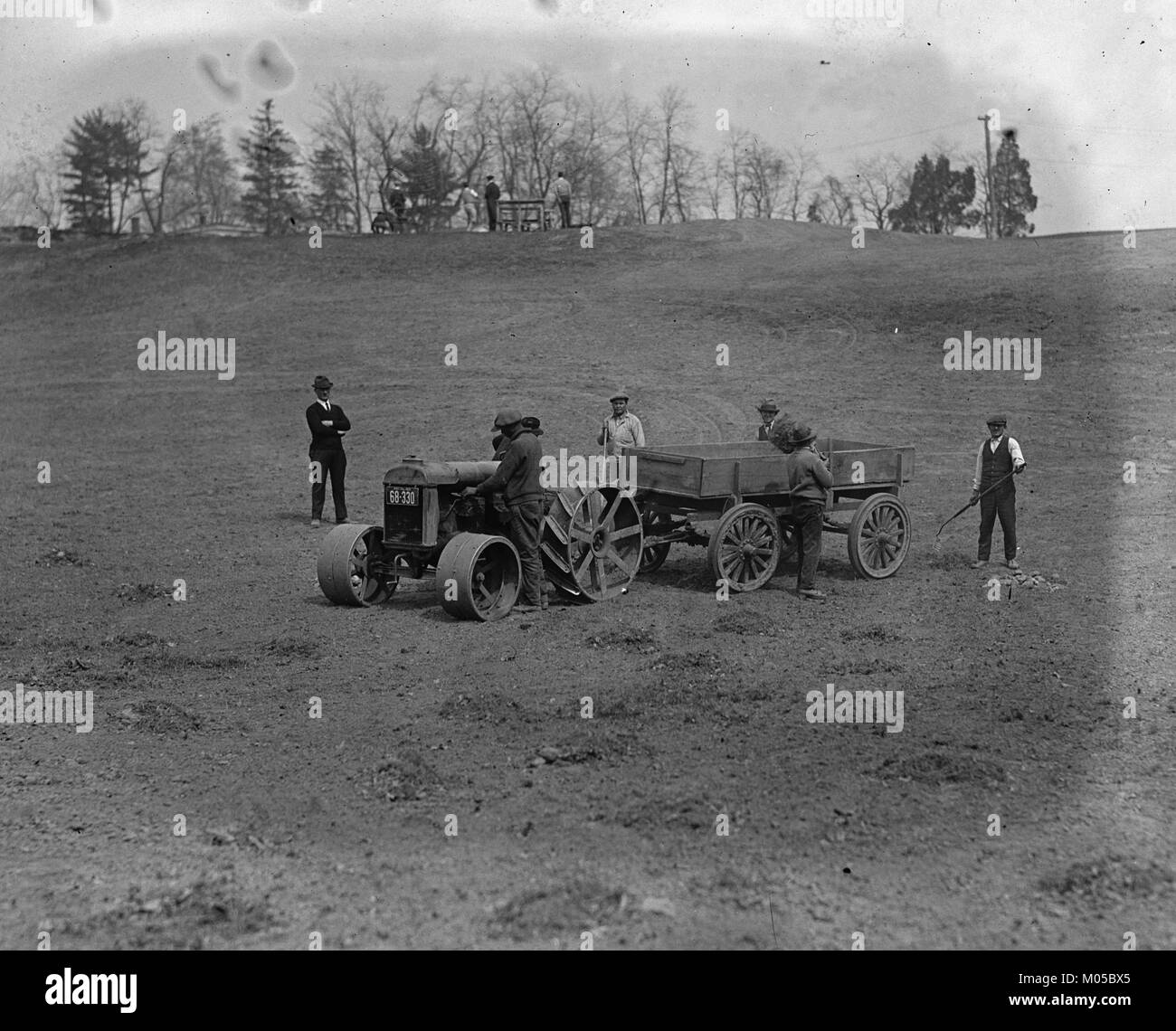 Ford Tractors at Work Stock Photo Alamy