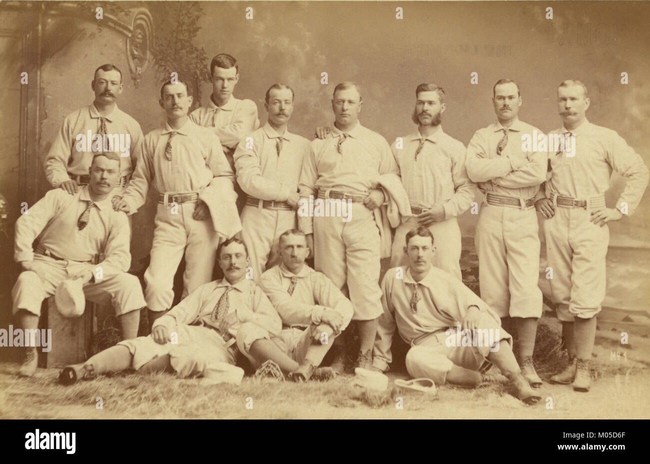 Metropolitan baseball nine 1882 Stock Photo
