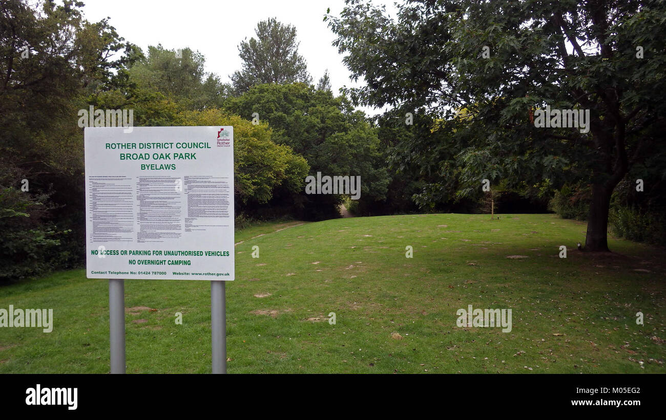 Broad Oak Park, Bexhill Stock Photo Alamy