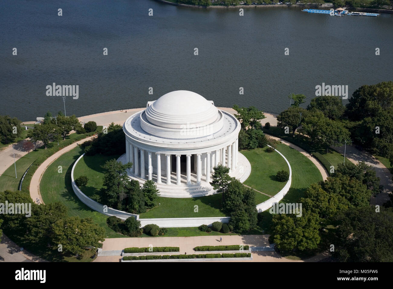 Jefferson Memorial, aerial view, Washington, D.C. Stock Photo