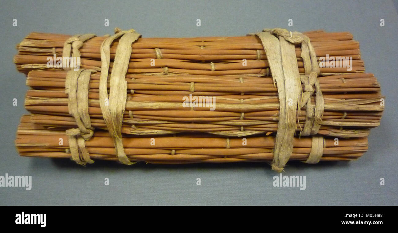 This bundle of model mats was part of the foundation deposit for ...