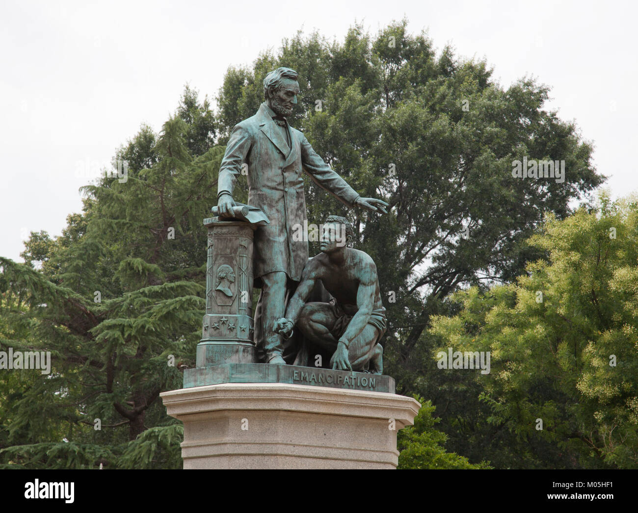 Postcard Emancipation Memorial Lincoln Park Washington DC Statue Abraham Slave 