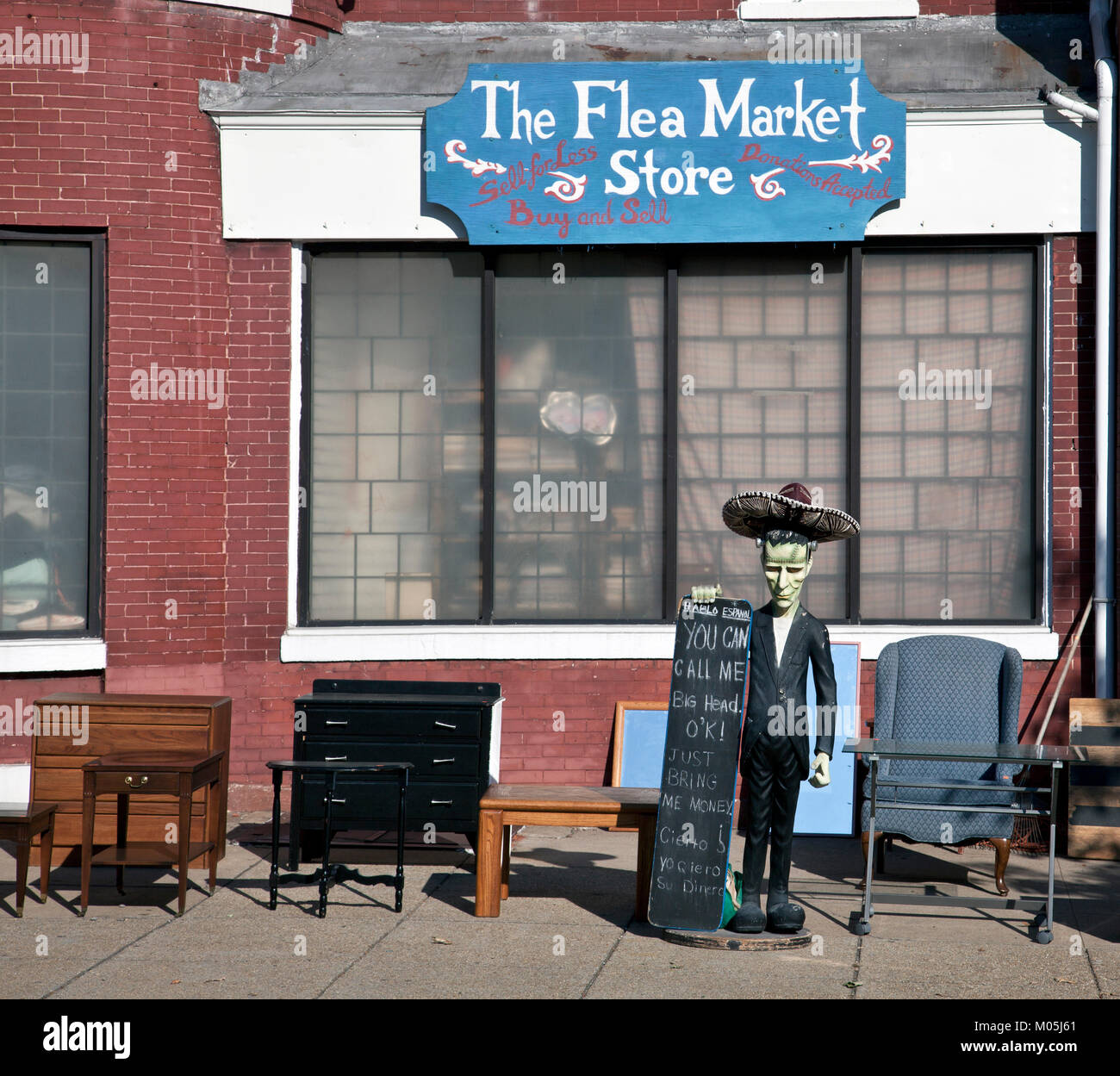 Furniture Flea Market Stock Photo Alamy