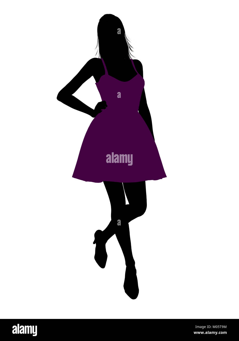 Purple and black mini dress hi-res stock photography and images - Alamy