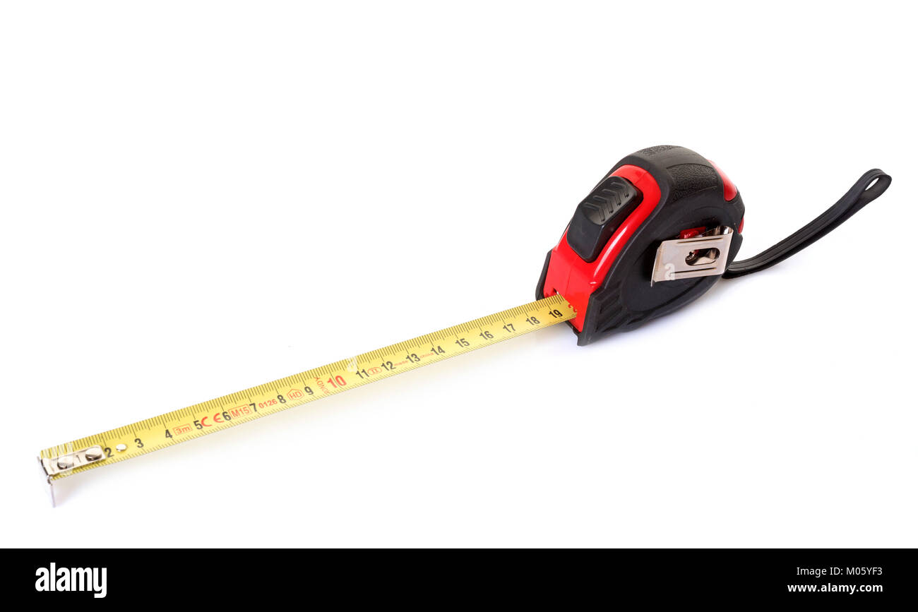 tape measure in front of white background Stock Photo - Alamy