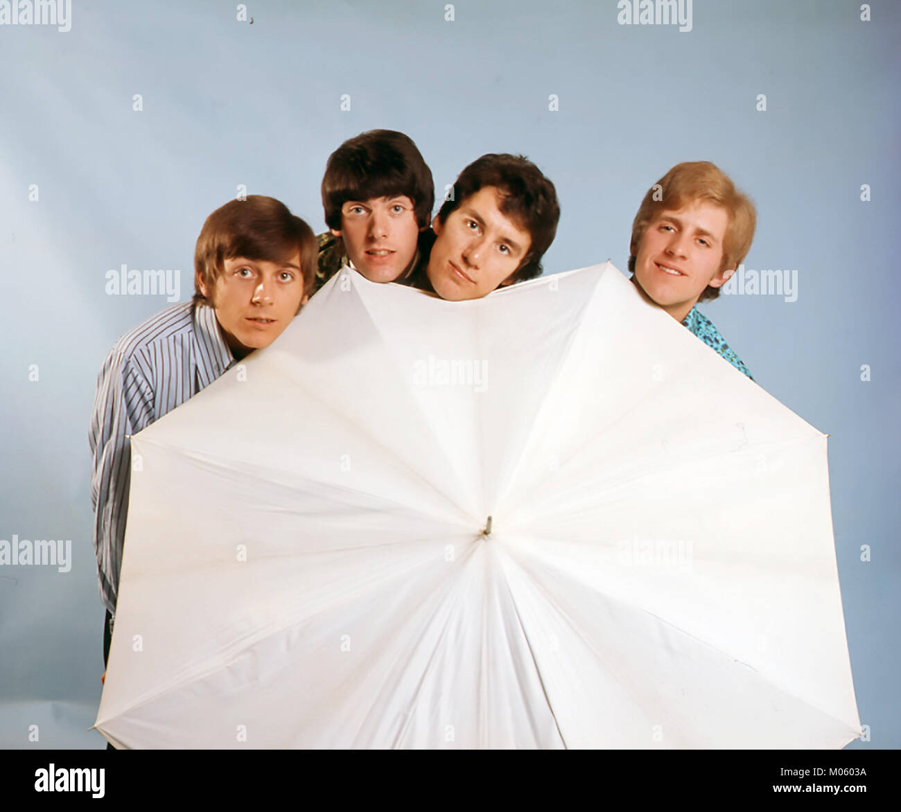 HONEYBUS UK pop group in November 1967. From left: Peter4 Kircher, Colin Hare, Jim Kelly, Ray Lane. Photo: Tony Gale Stock Photo