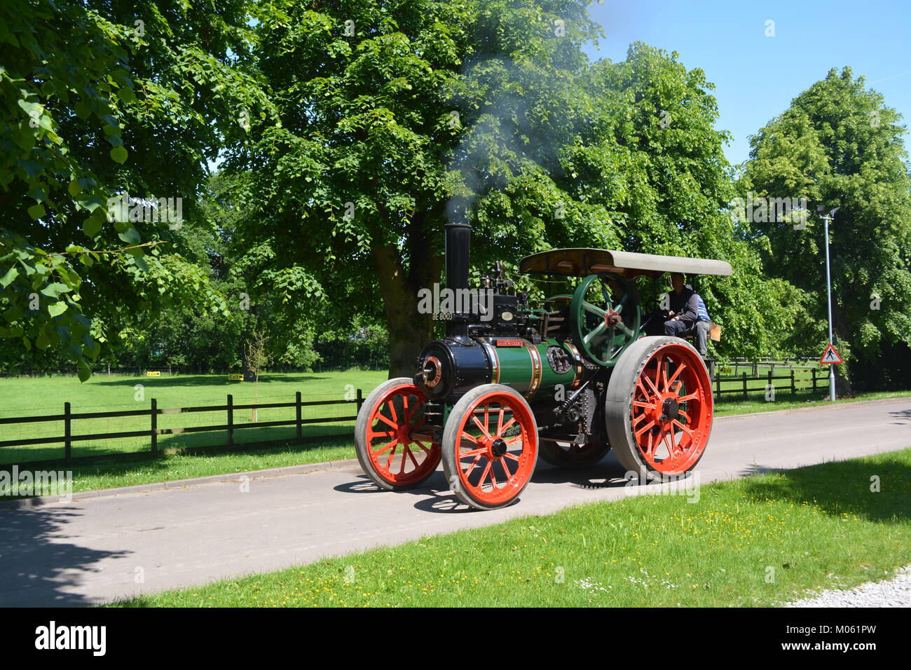 1910 Clayton & Shuttleworth Traction Engine Stock Photo
