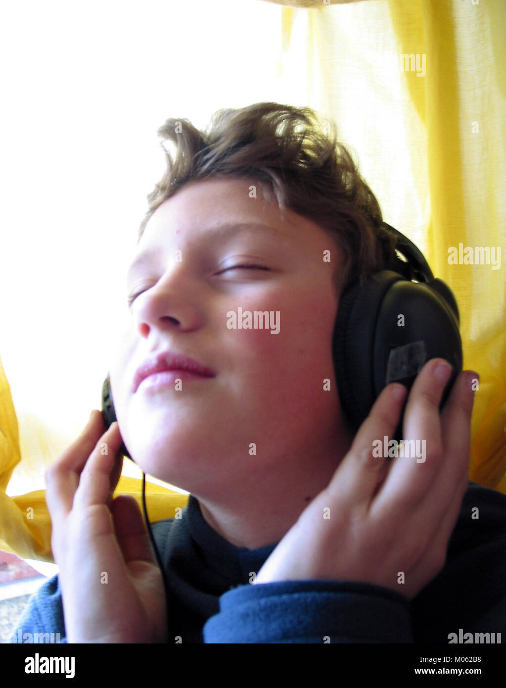 little boy, music Stock Photo - Alamy