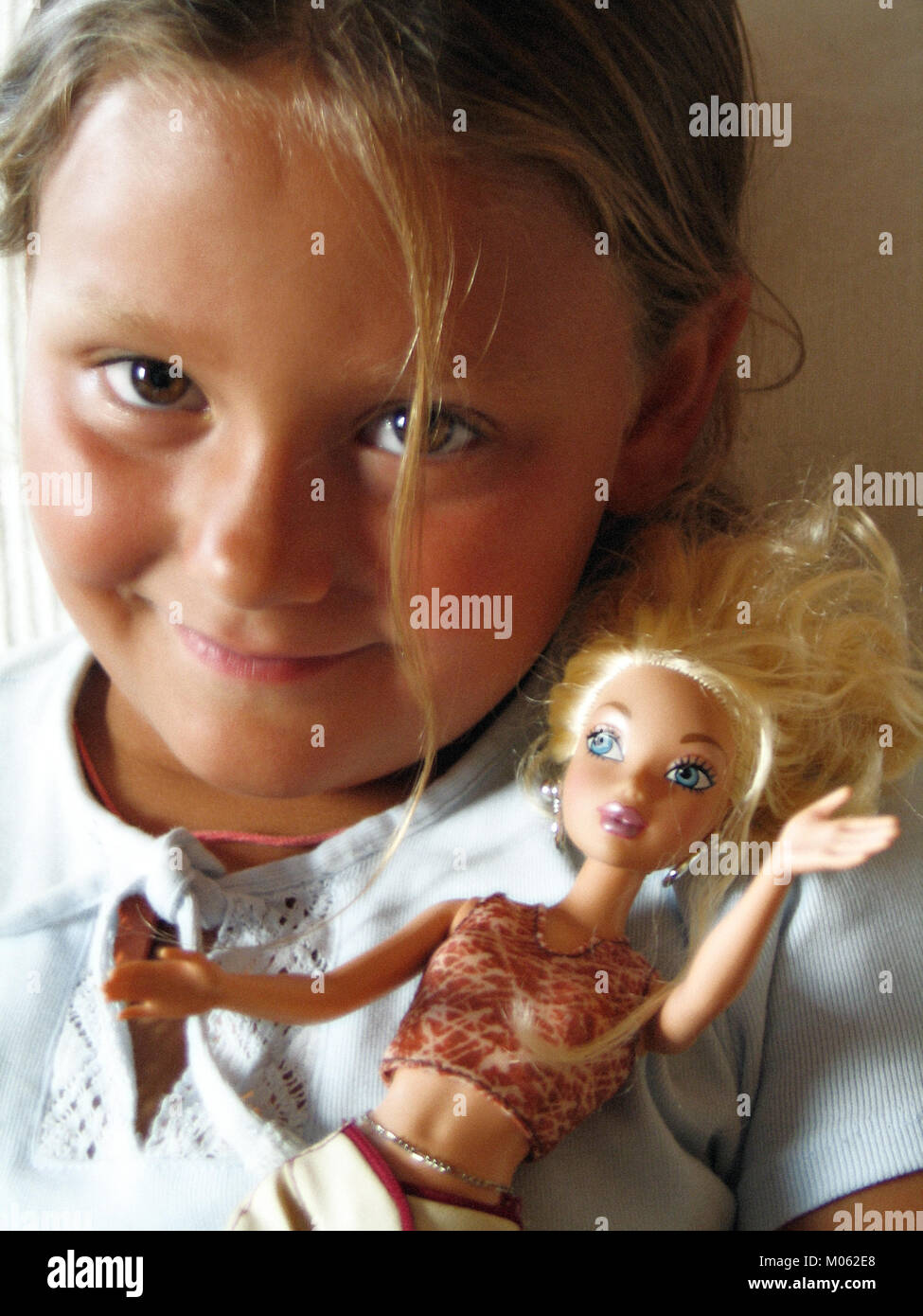 little girl barbie Stock Photo Alamy