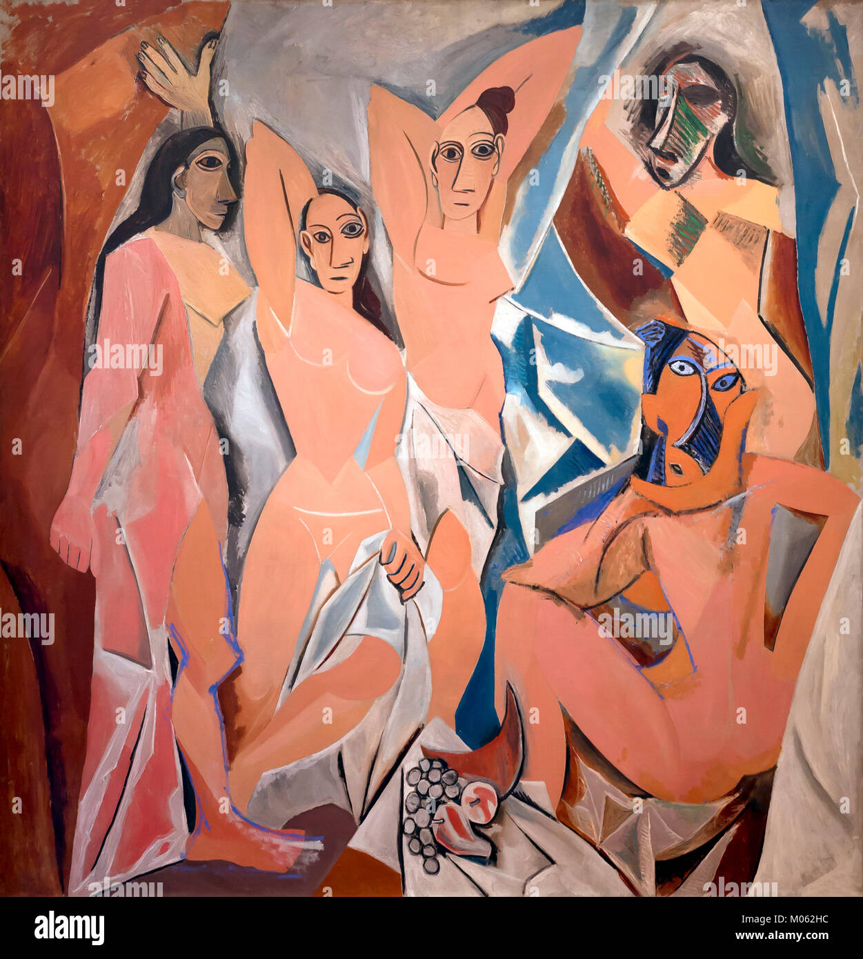 Les Demoiselles d'Avignon, Pablo Picasso, 1907, Stock Photo