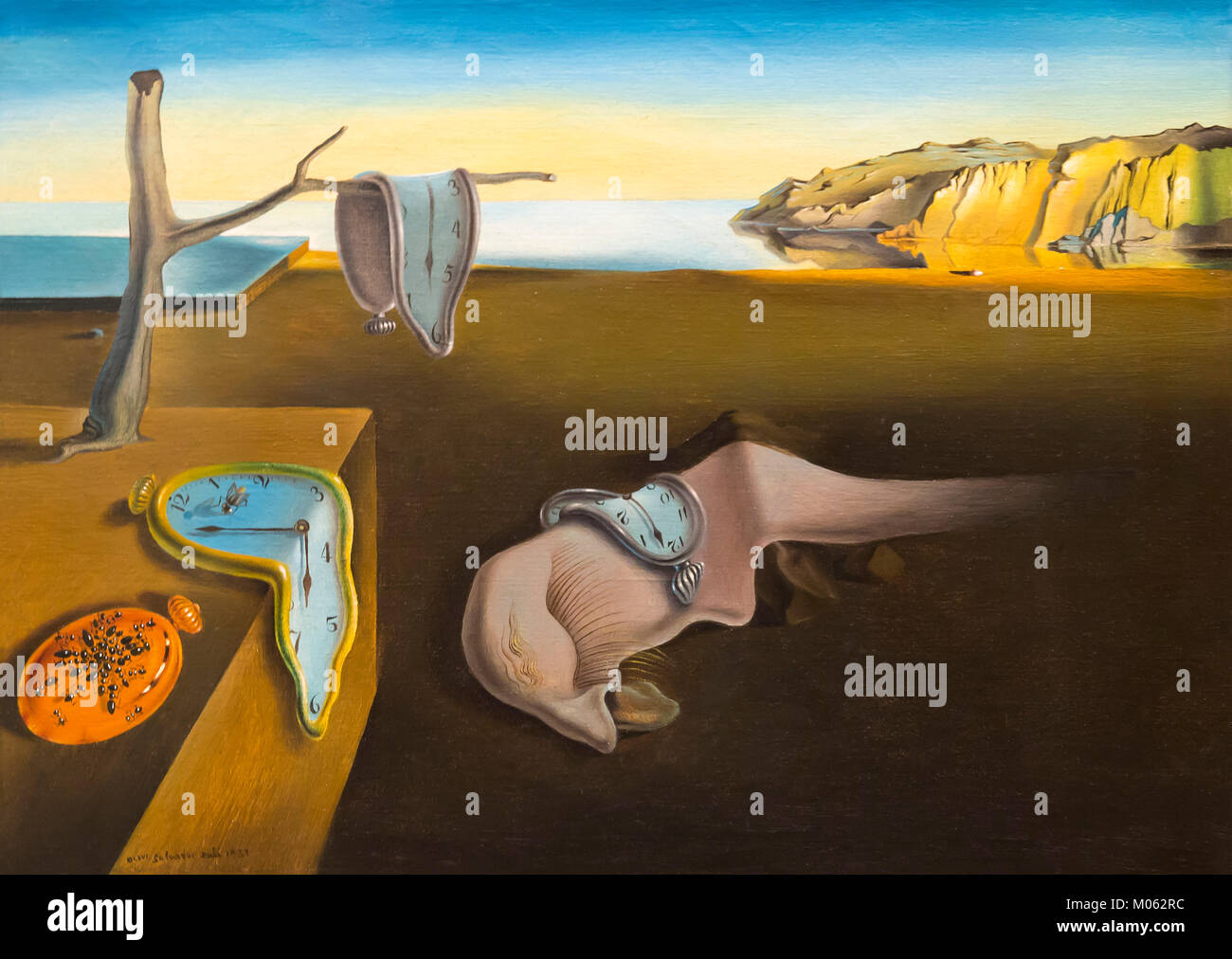 The Persistence of Memory, Salvador Dalí, 1931, Stock Photo