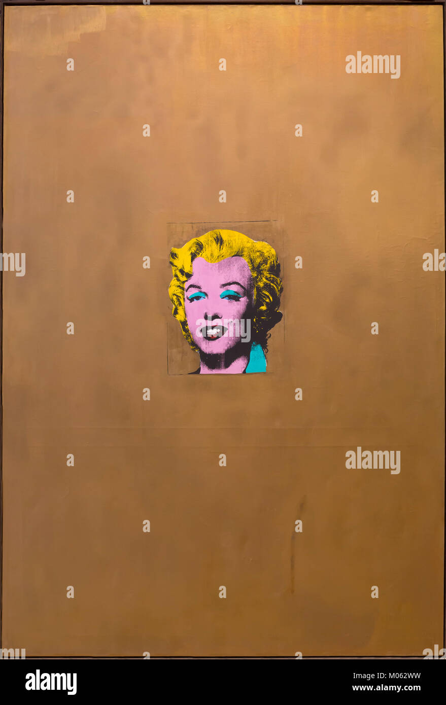 Gold Marilyn Monroe, Andy Warhol, 1962, Stock Photo