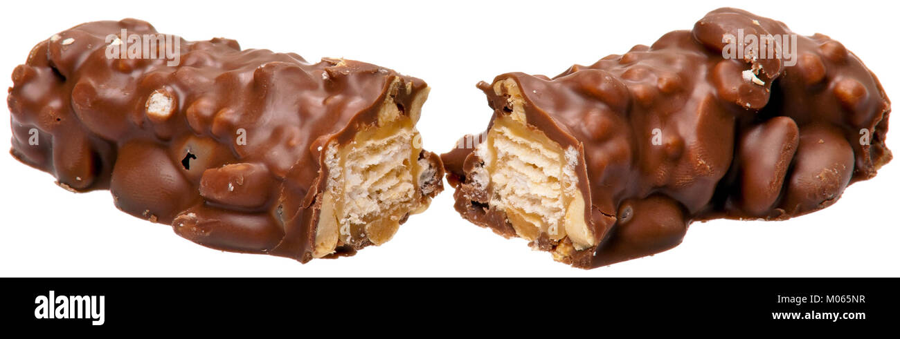 The Cadbury Picnic chocolate bar, popular in Australia, is known for its combination of crunchy wafers and chewy caramel, coated in rich milk chocolate. It is a favorite snack for chocolate lovers. Stock Photo