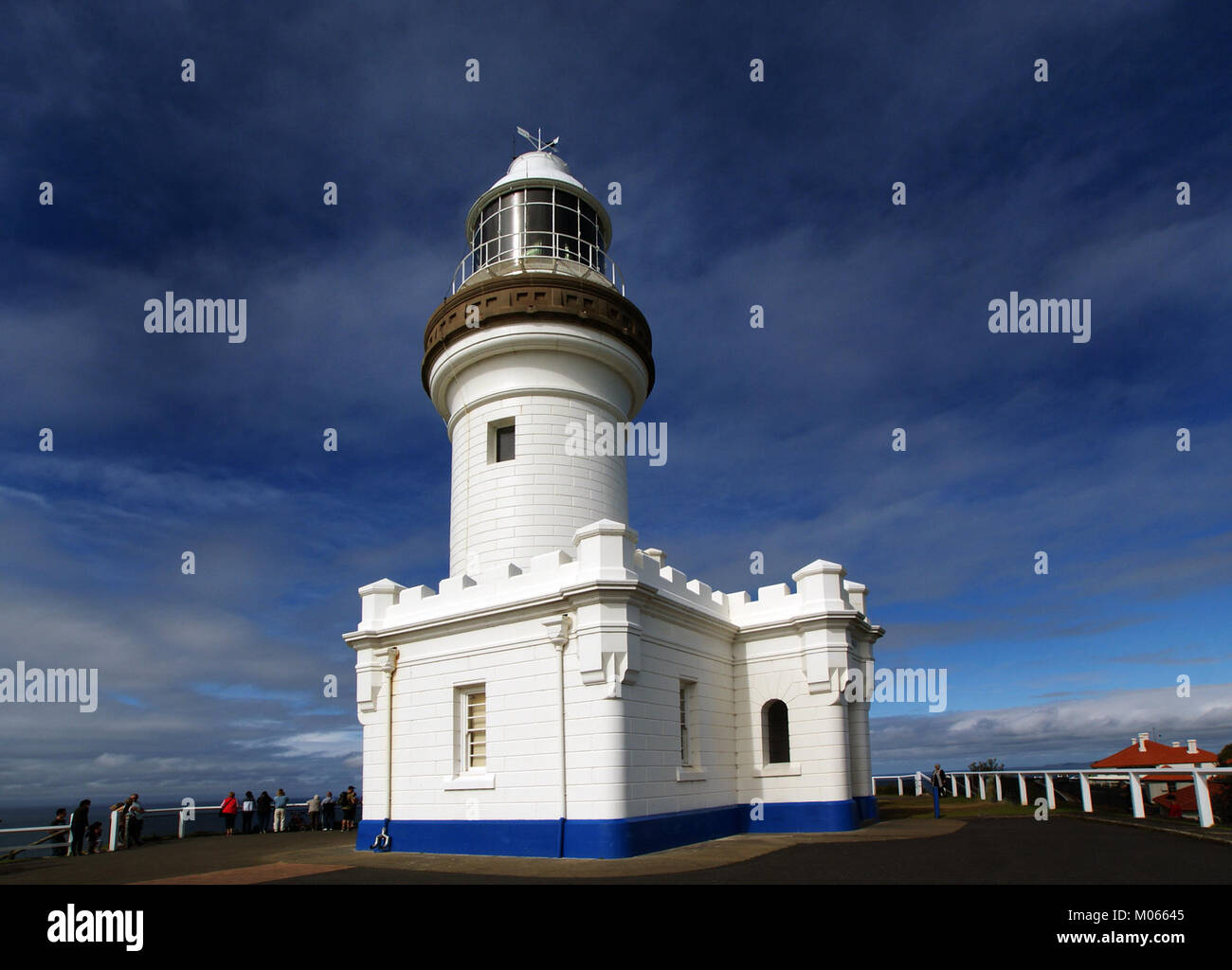 Photograph of the Byron Bay Lighthouse, showing structural design ...