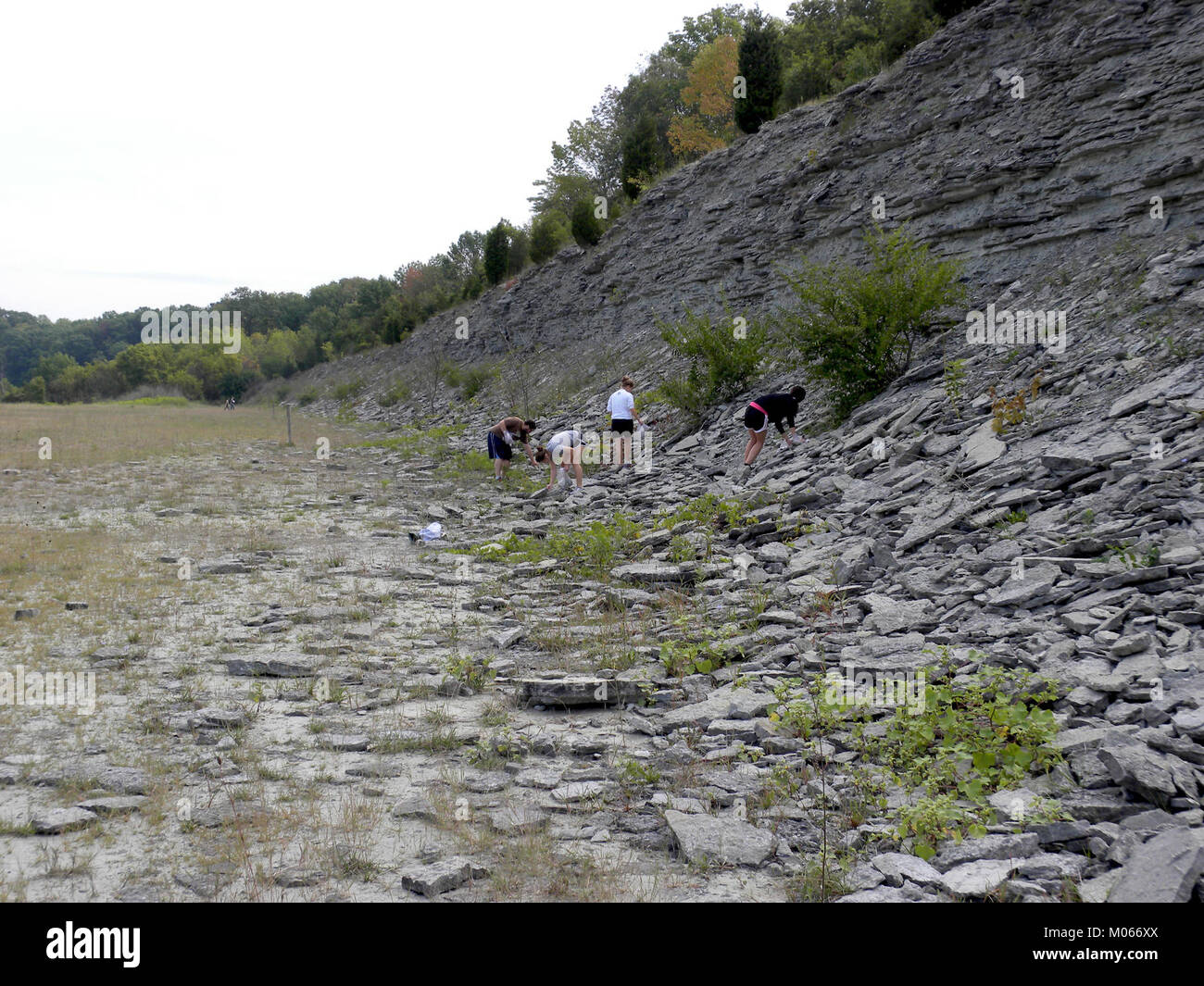 The Bull Fork Formation in Caesar Creek, Ohio, is a geological site ...