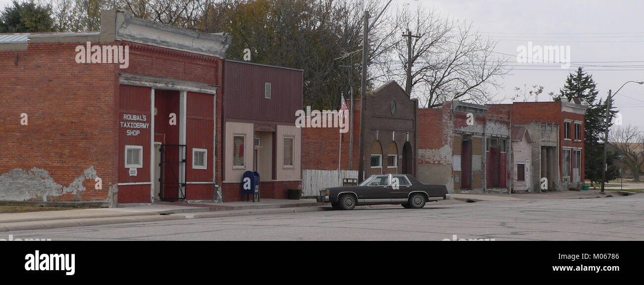 Bruno, Nebraska downtown 2 Stock Photo Alamy