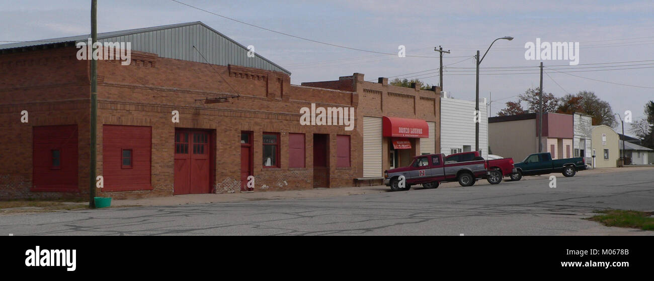 Bruno, Nebraska downtown 5 Stock Photo - Alamy