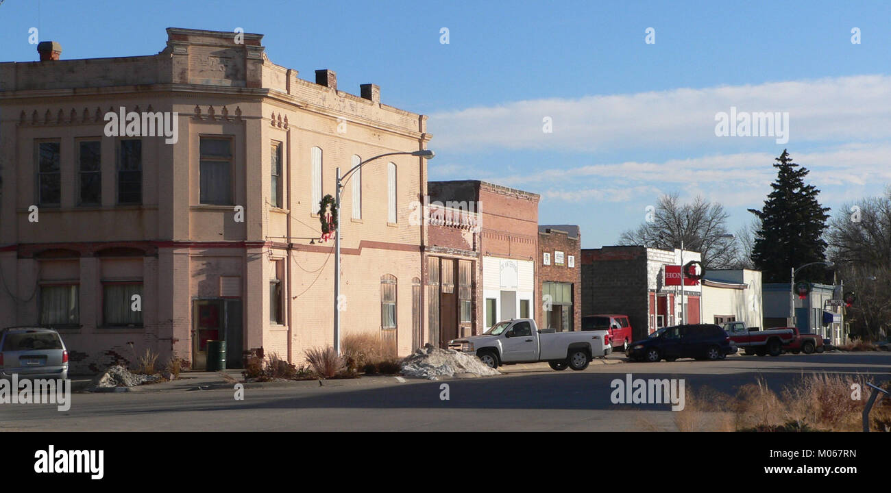 Brainard, Nebraska downtown 1 Stock Photo Alamy