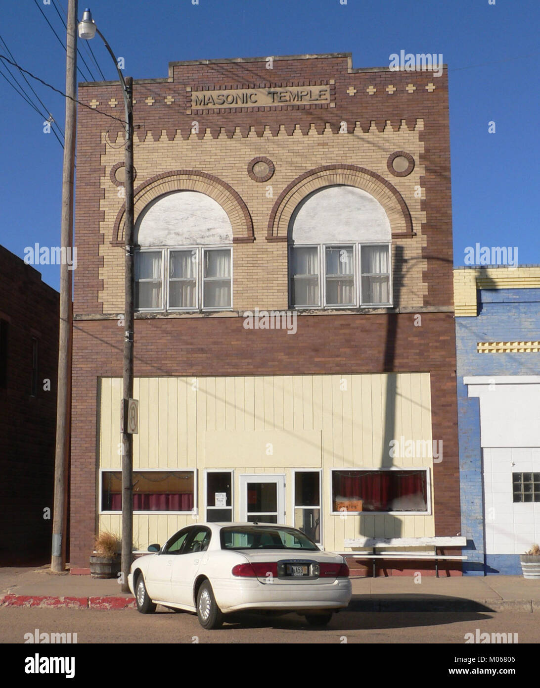 Callaway, Nebraska Masonic Temple Stock Photo Alamy