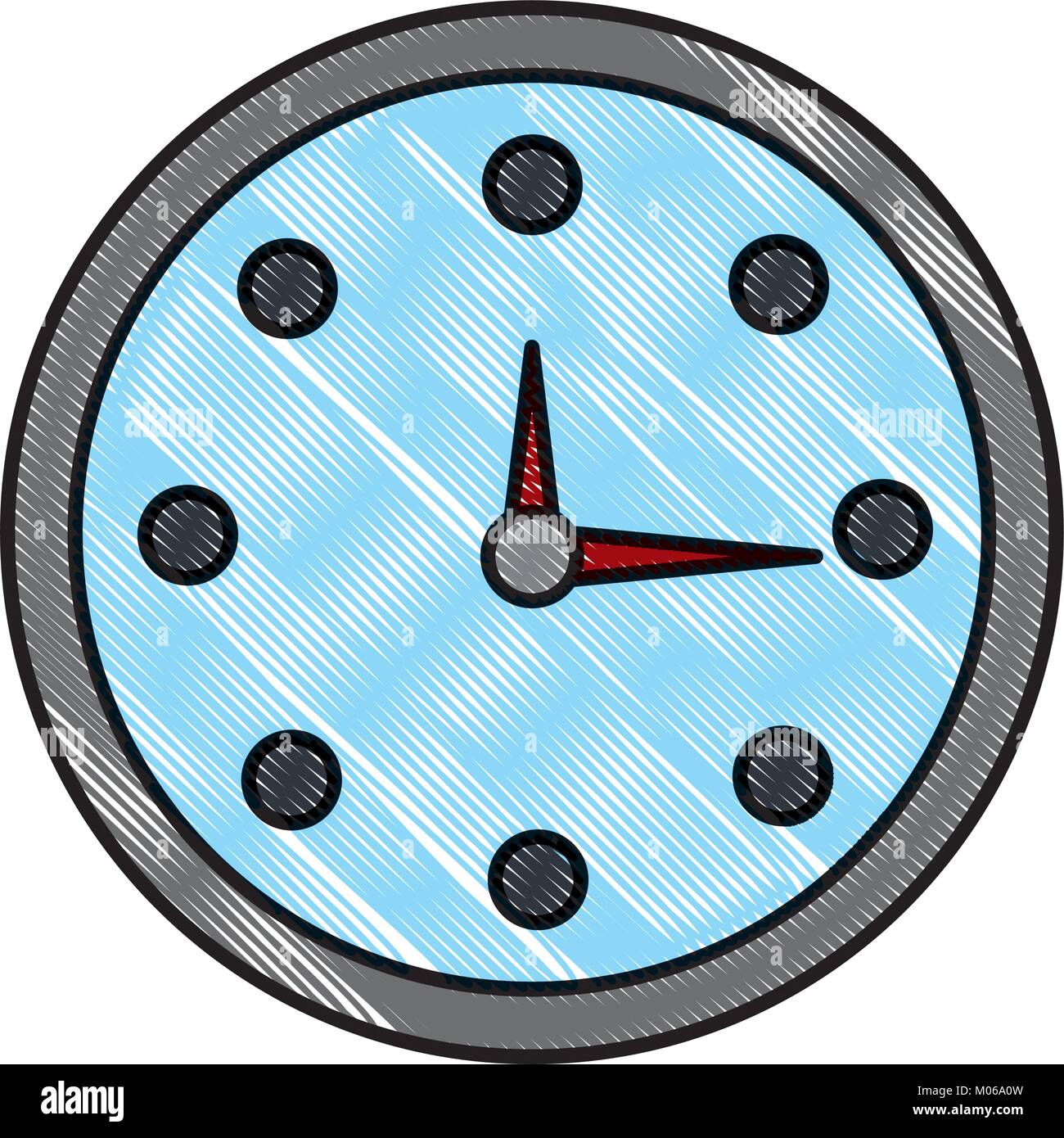 Wall clock isolated Stock Vector Image & Art - Alamy