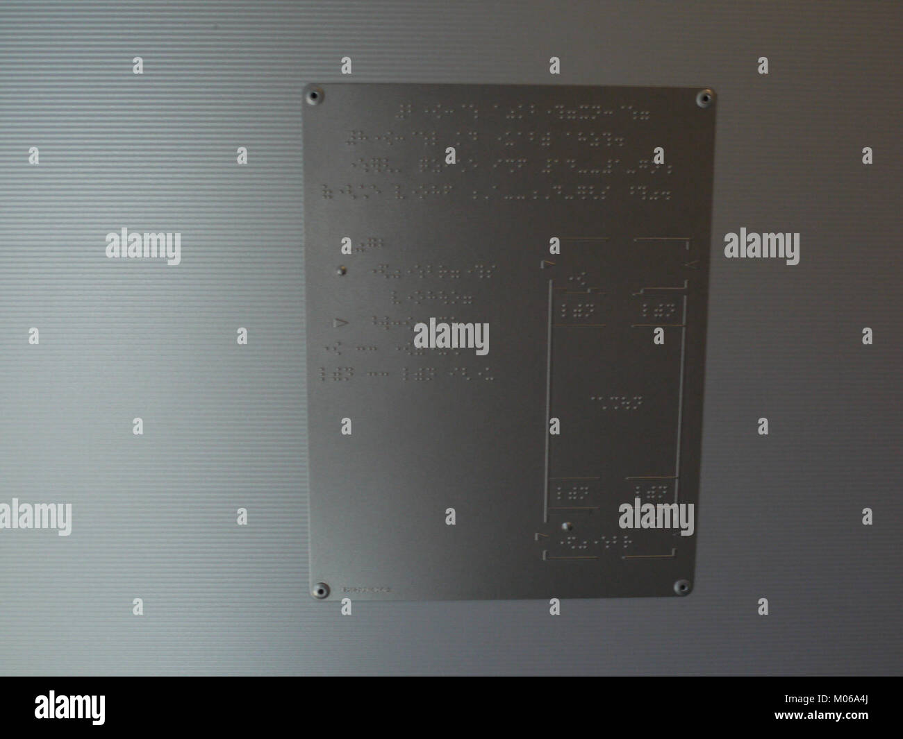 Braille map on E259 entrance Stock Photo Alamy