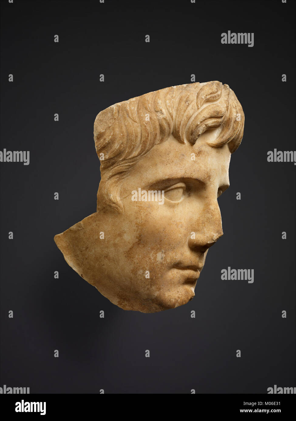 This marble portrait of Emperor Augustus exemplifies Roman imperial ...