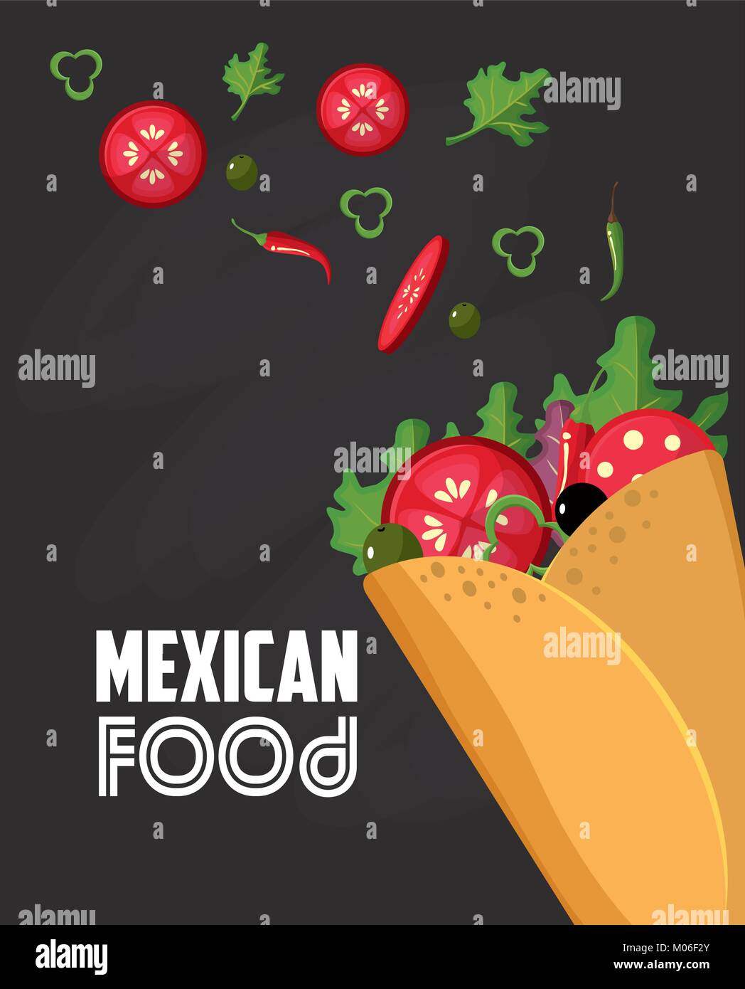 Mexican food design Stock Vector Image &amp; Art - Alamy