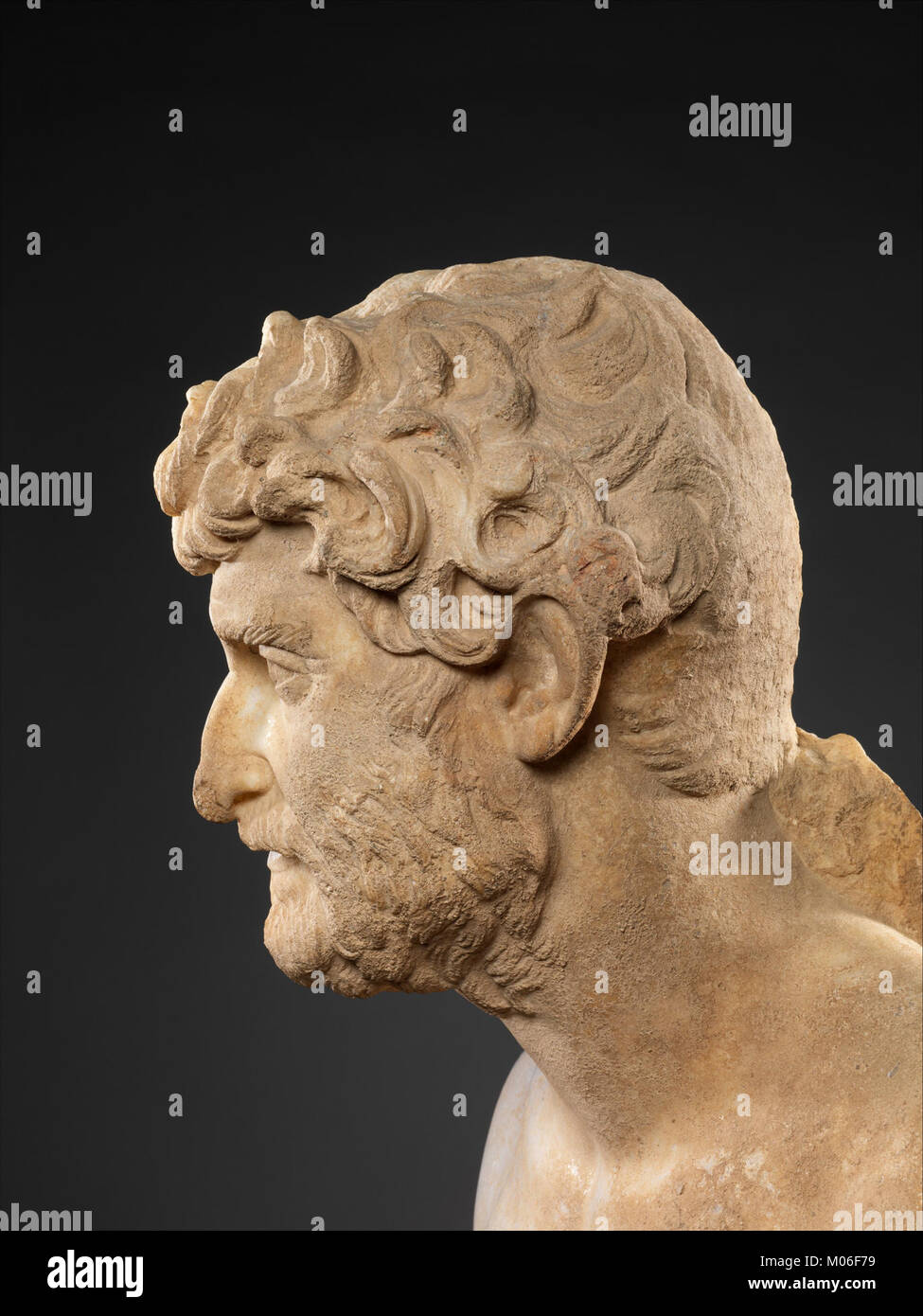Marble bust depicting a bearded man, part of The Metropolitan Museum of ...