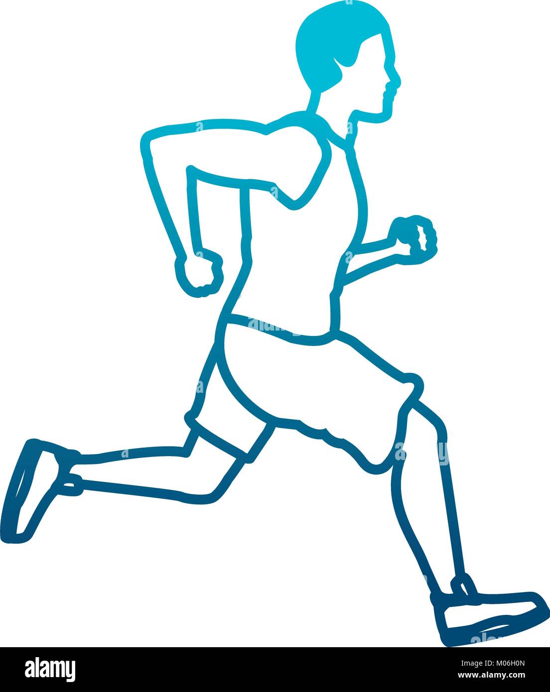 Fitness man running Stock Vector Image & Art Alamy