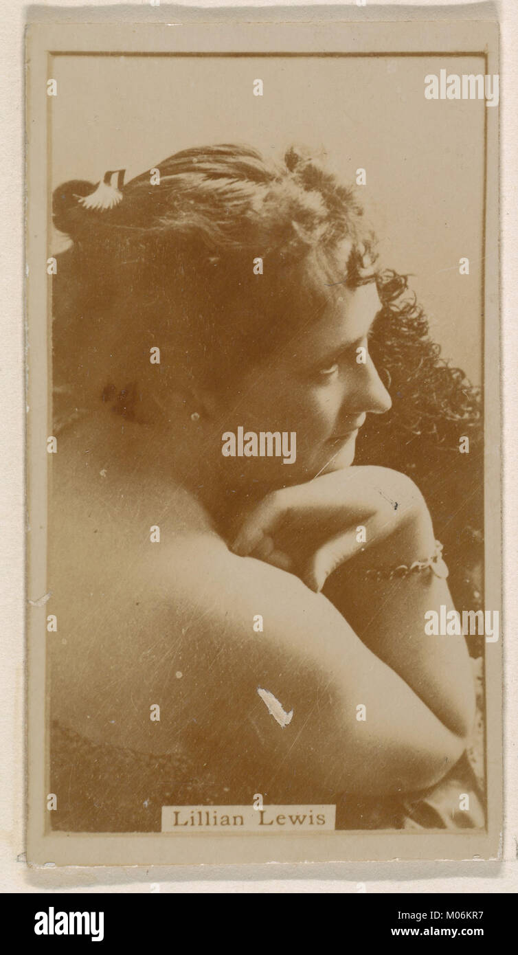 This portrait of Lillian Lewis, part of the 'Actresses' series, was