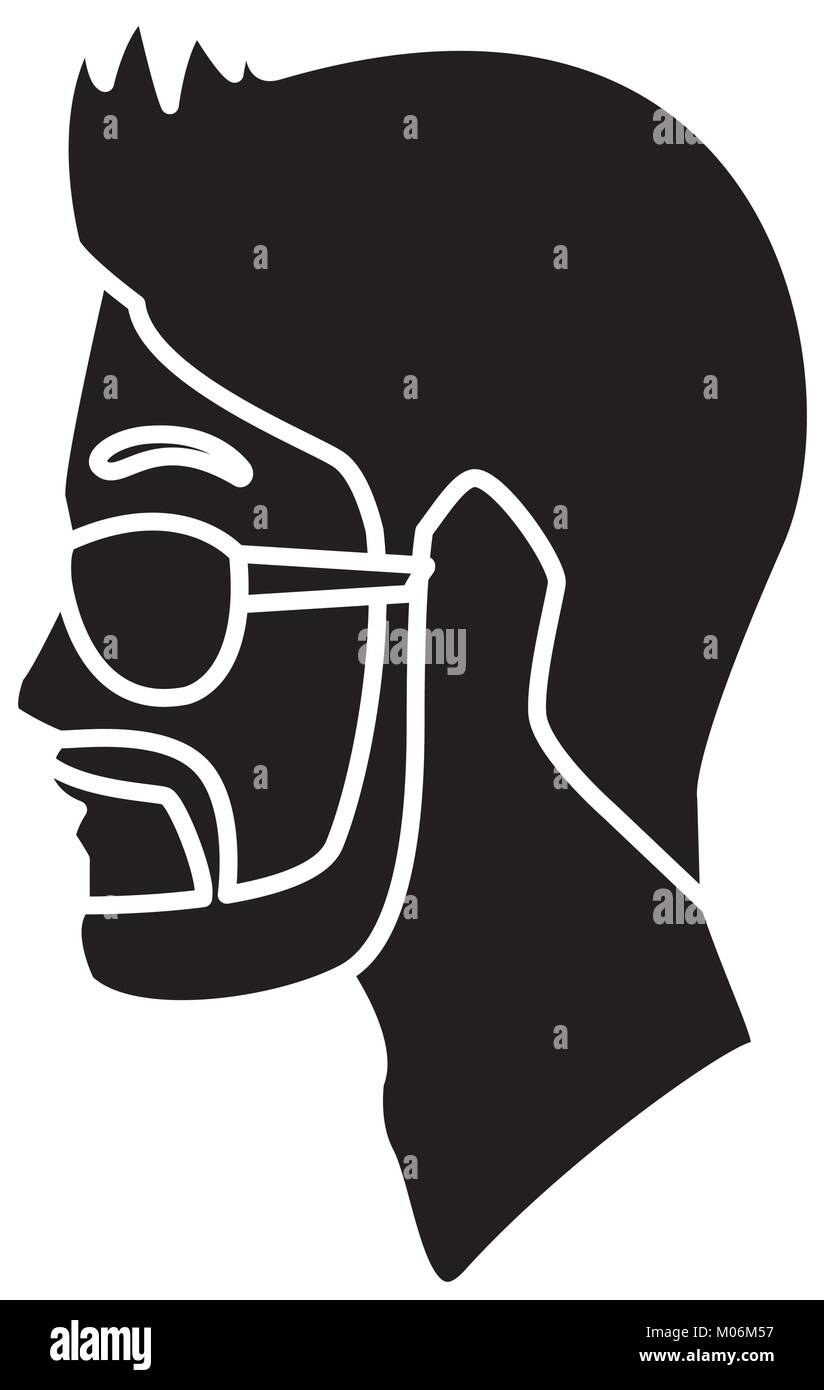 Man head with sunglasses Stock Vector Image & Art - Alamy