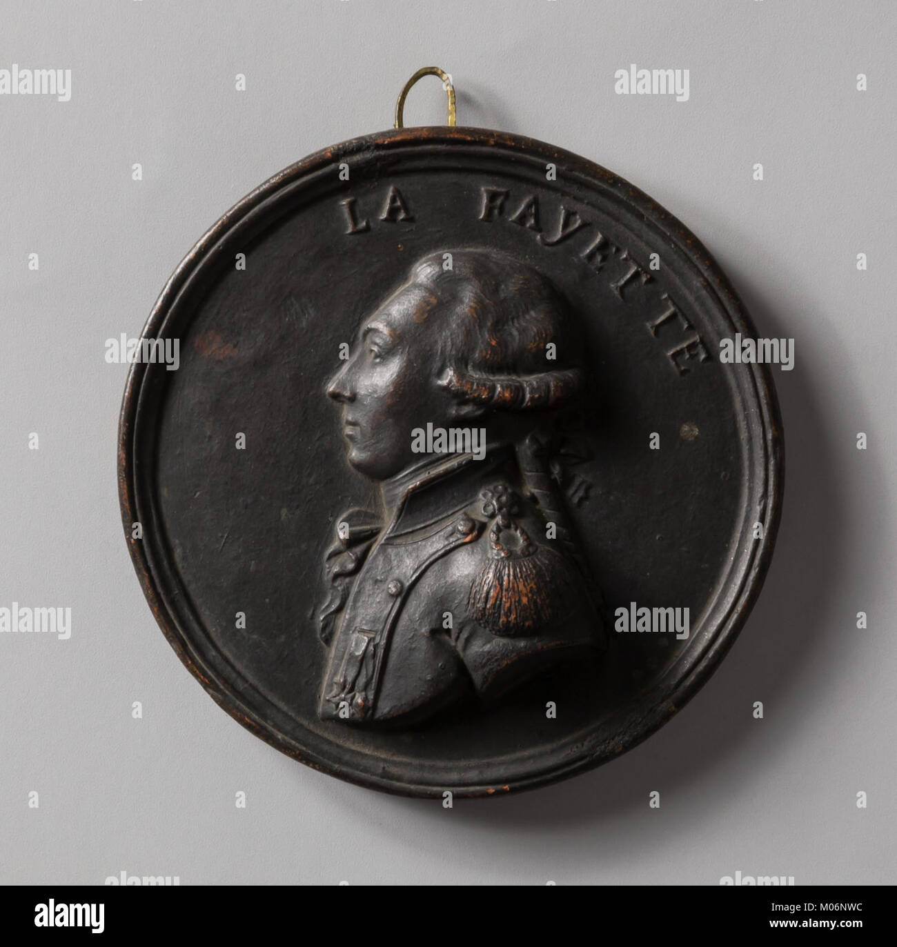 This medallion commemorates the Marquis de Lafayette, a key figure in ...