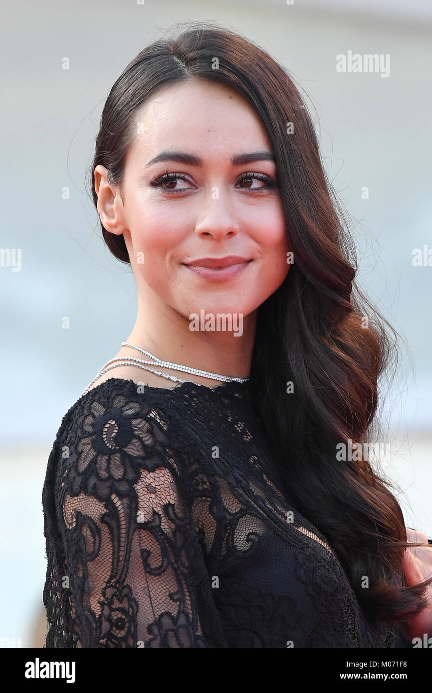 Desiree Noferini attends the Opening ceremony and Downsizing Premiere  during the 74th Venice Film Festival in Venice, Italy. © Paul Treadway  Stock Photo - Alamy