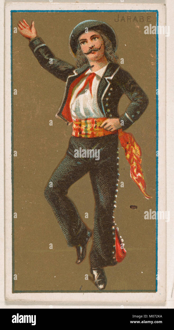 Jarabe, from National Dances (N225, Type 1) issued by Kinney Bros. MET DPB874504 Stock Photo