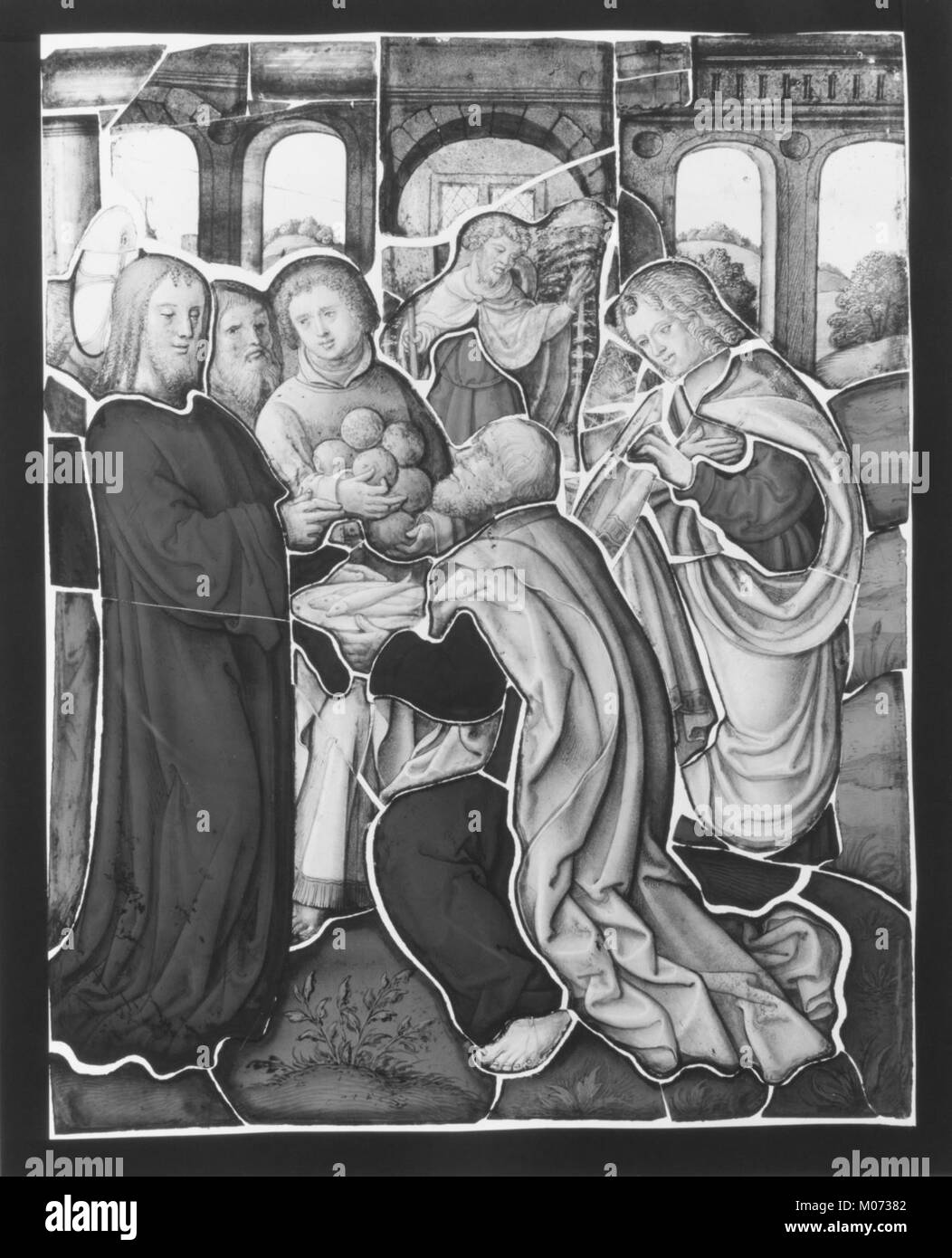 Miracle of the Loaves and Fishes (one of a set of 12 scenes from The