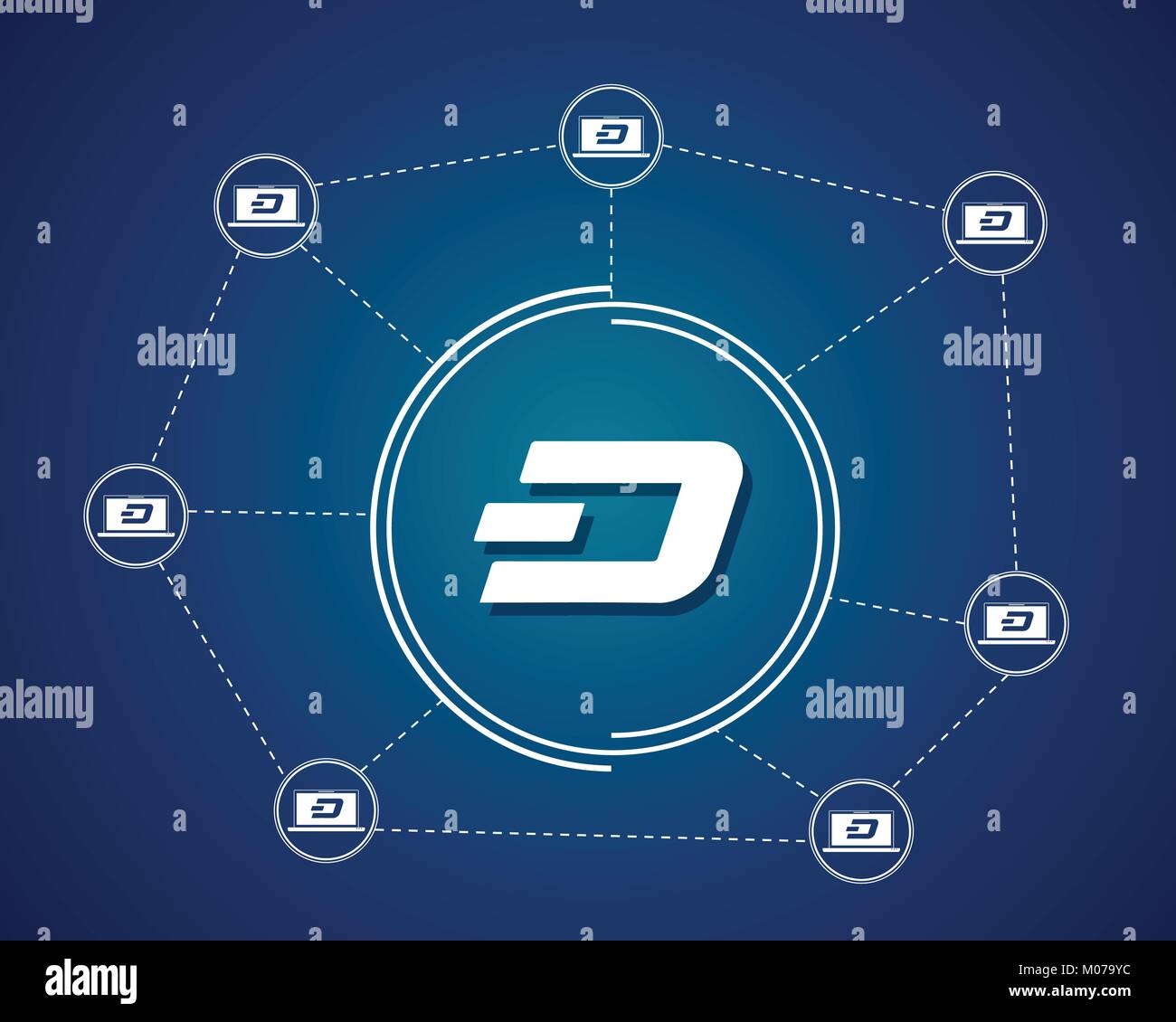 Dash blockchain background collection design Stock Vector Image & Art -  Alamy