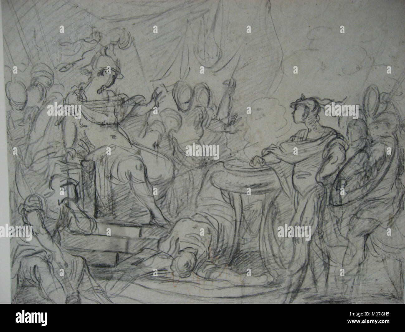 This depiction of Mucius Scaevola before King Porsenna illustrates a ...