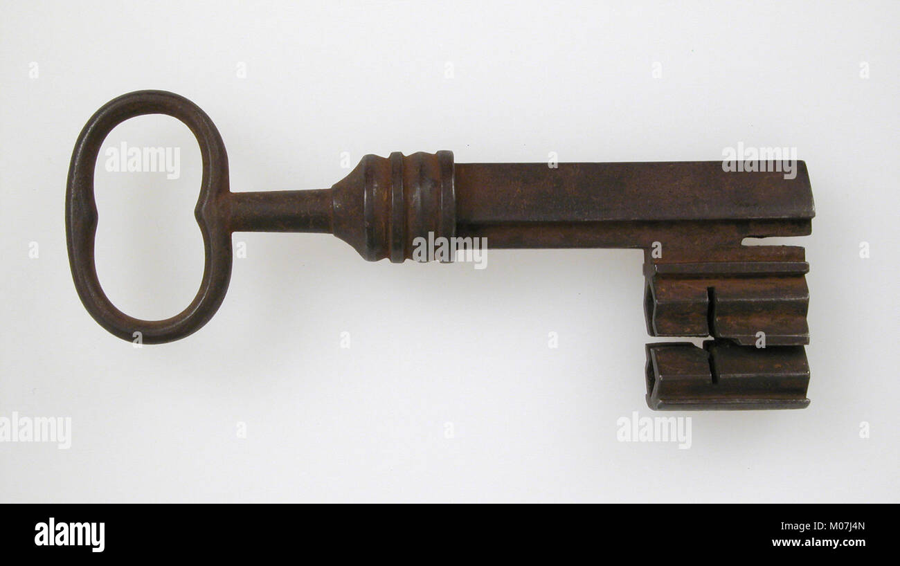 Open Lock With Key This historical key was used to open locks or secure doors ...
