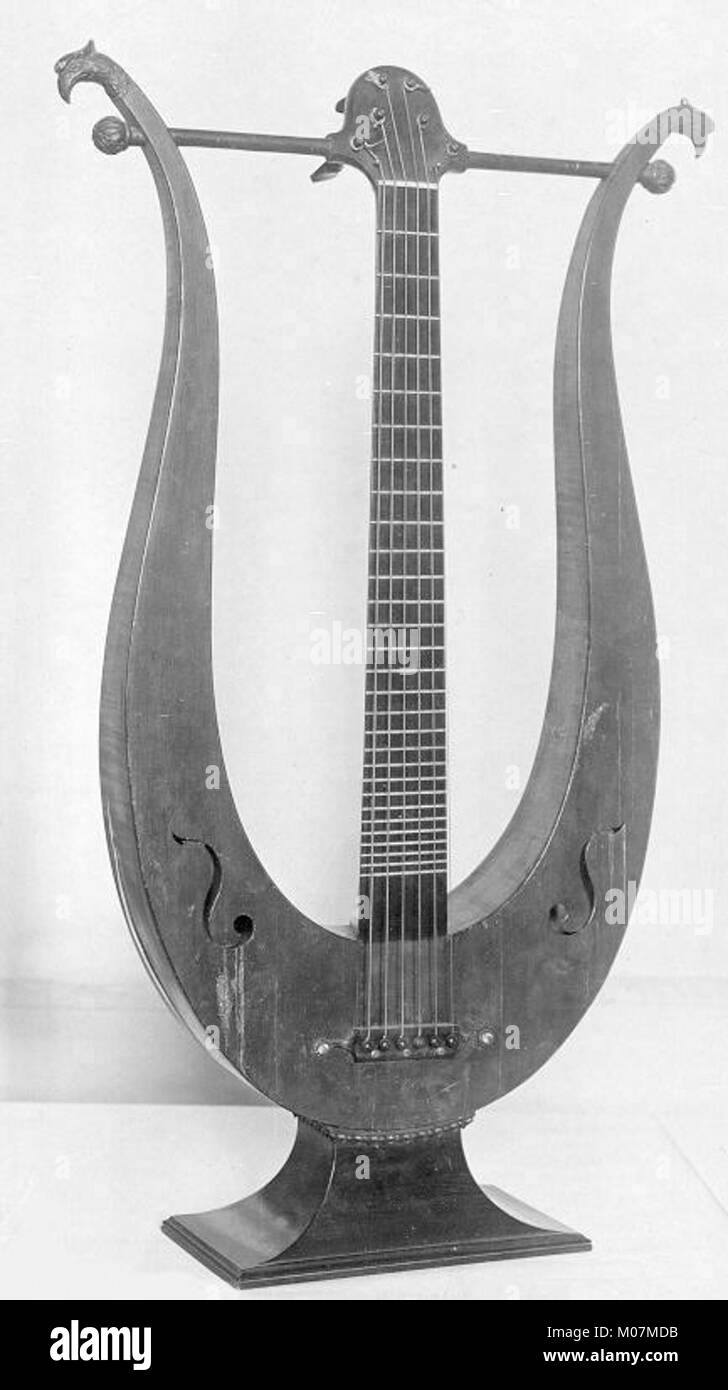 The lyre guitar from the MET collection is an 18th or 19th-century ...