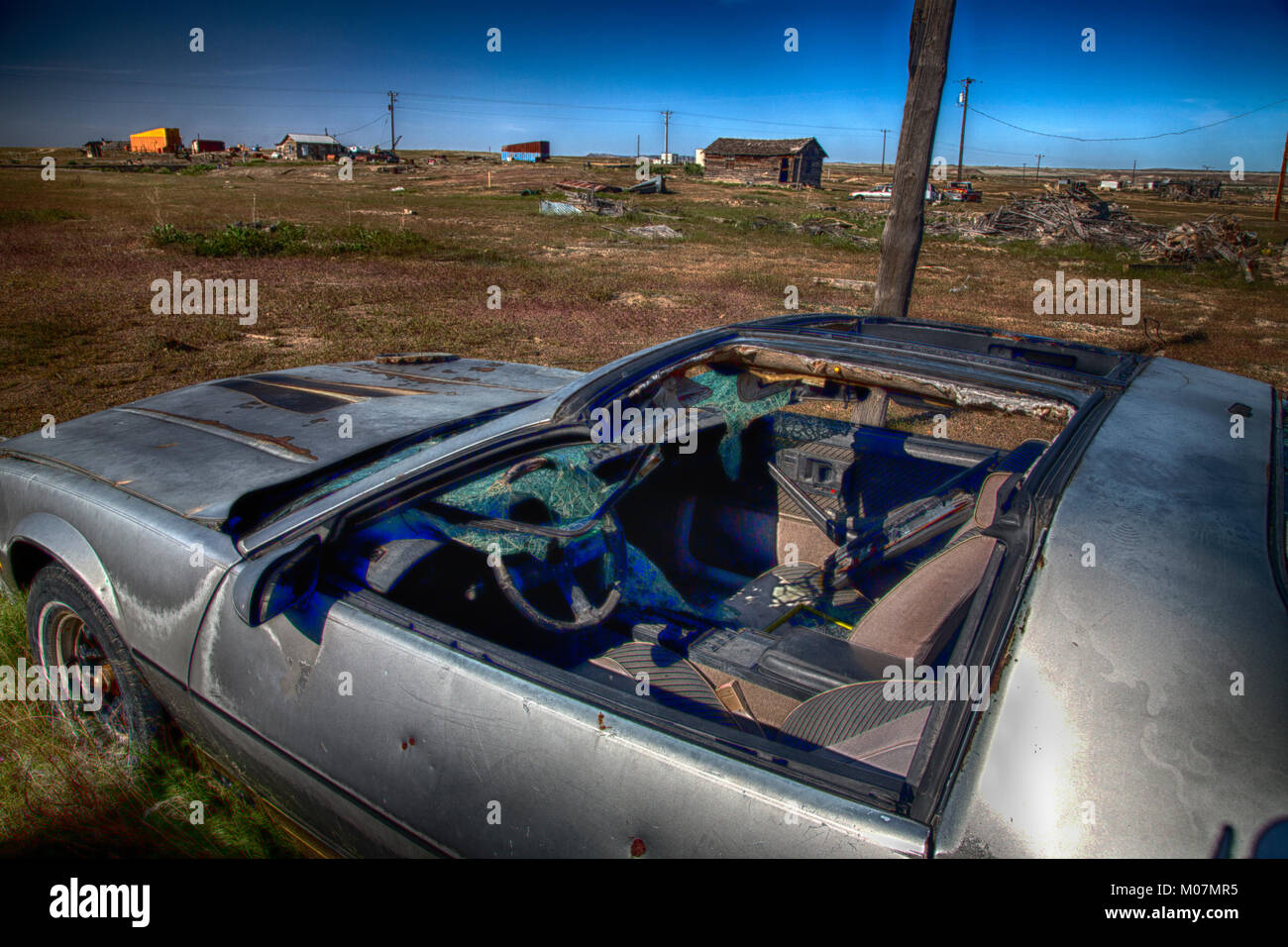 Old junk car Stock Photo Alamy