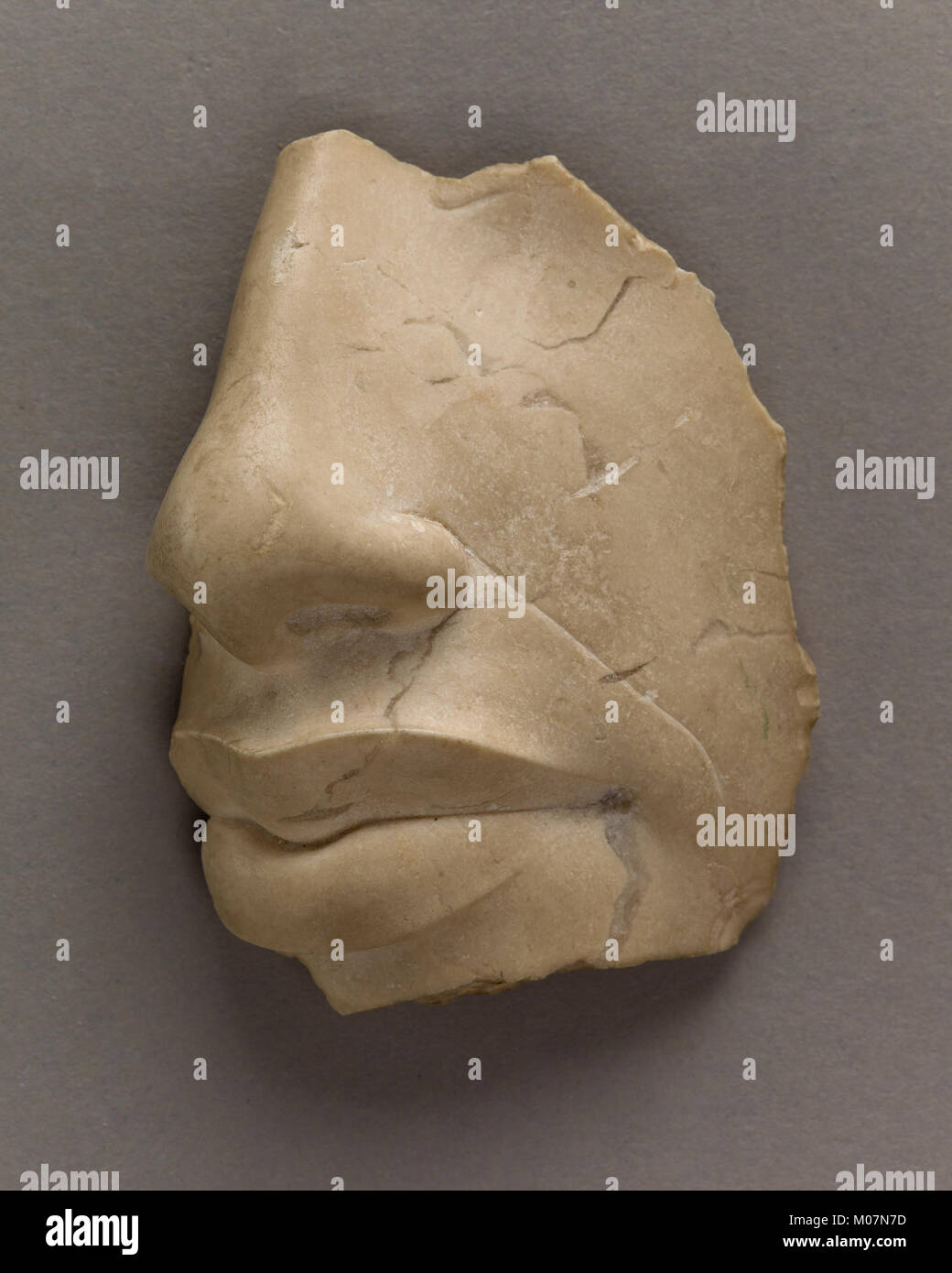 Nose and lips of Akhenaten MET 26.7.1395 EGDP012953 Stock Photo