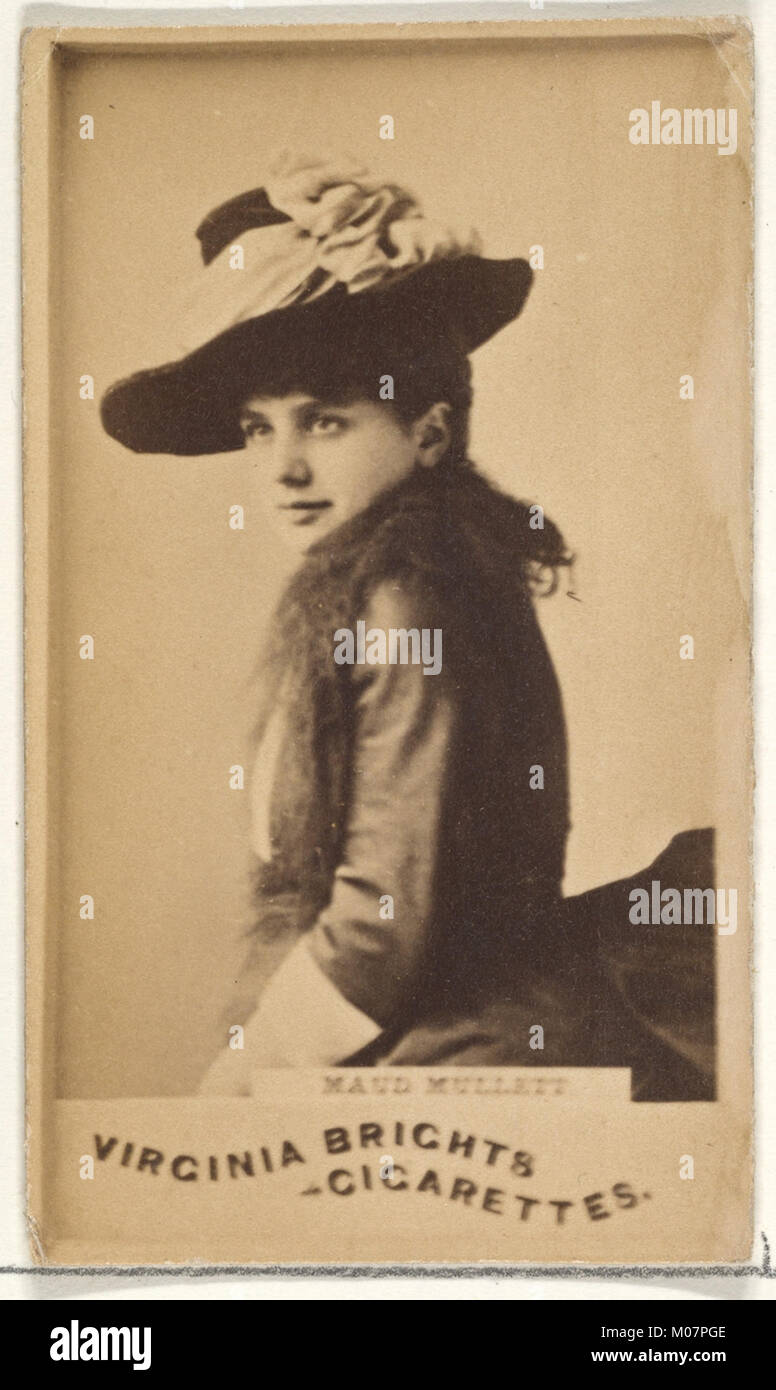 Maud Mullett, from the Actors and Actresses series (N45, Type 1) for Virginia Brights Cigarettes MET DP829937 Stock Photo