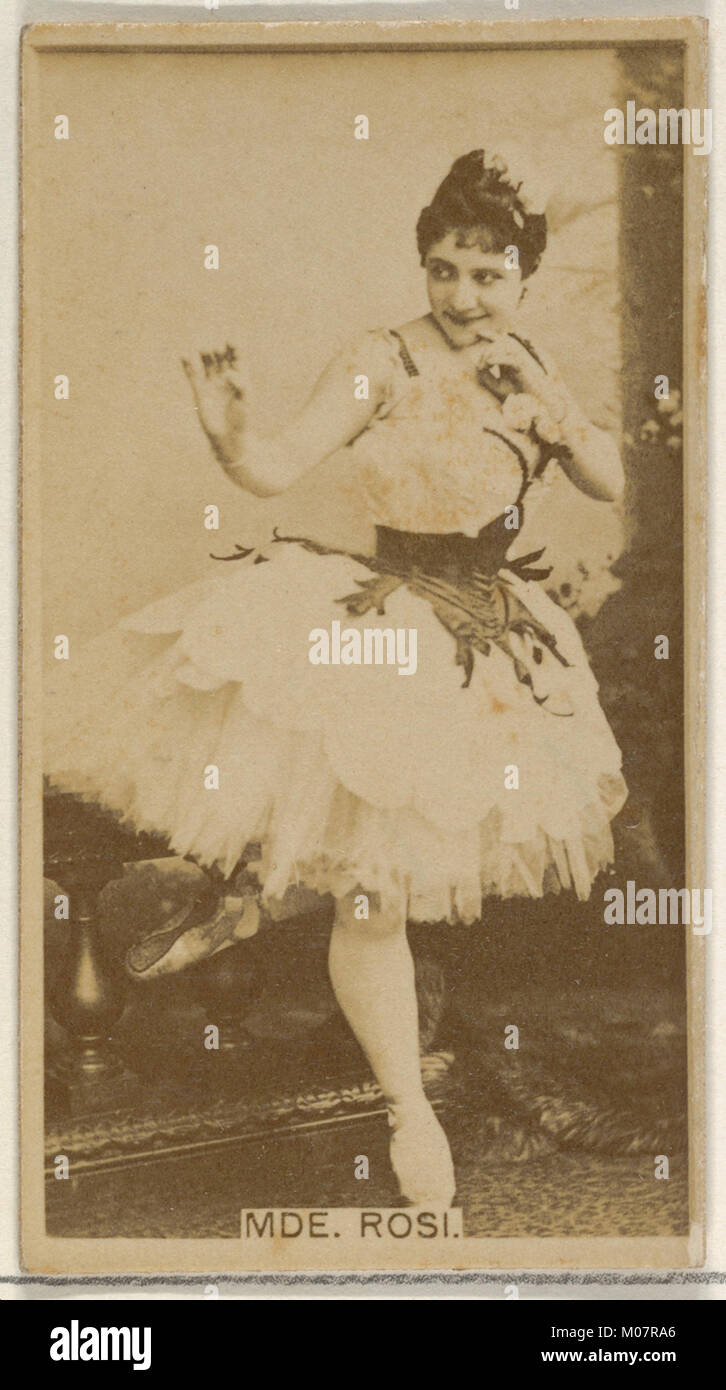 This portrait of Mde. Rosi, from the 'Actors and Actresses' series, was ...