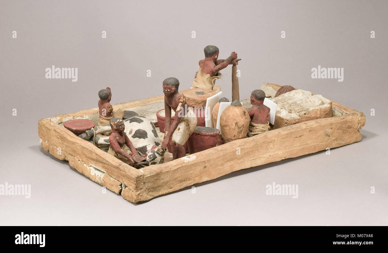 Model of Brewers, Bakers, and Butchers MET 11.150.12 view 1 Stock Photo