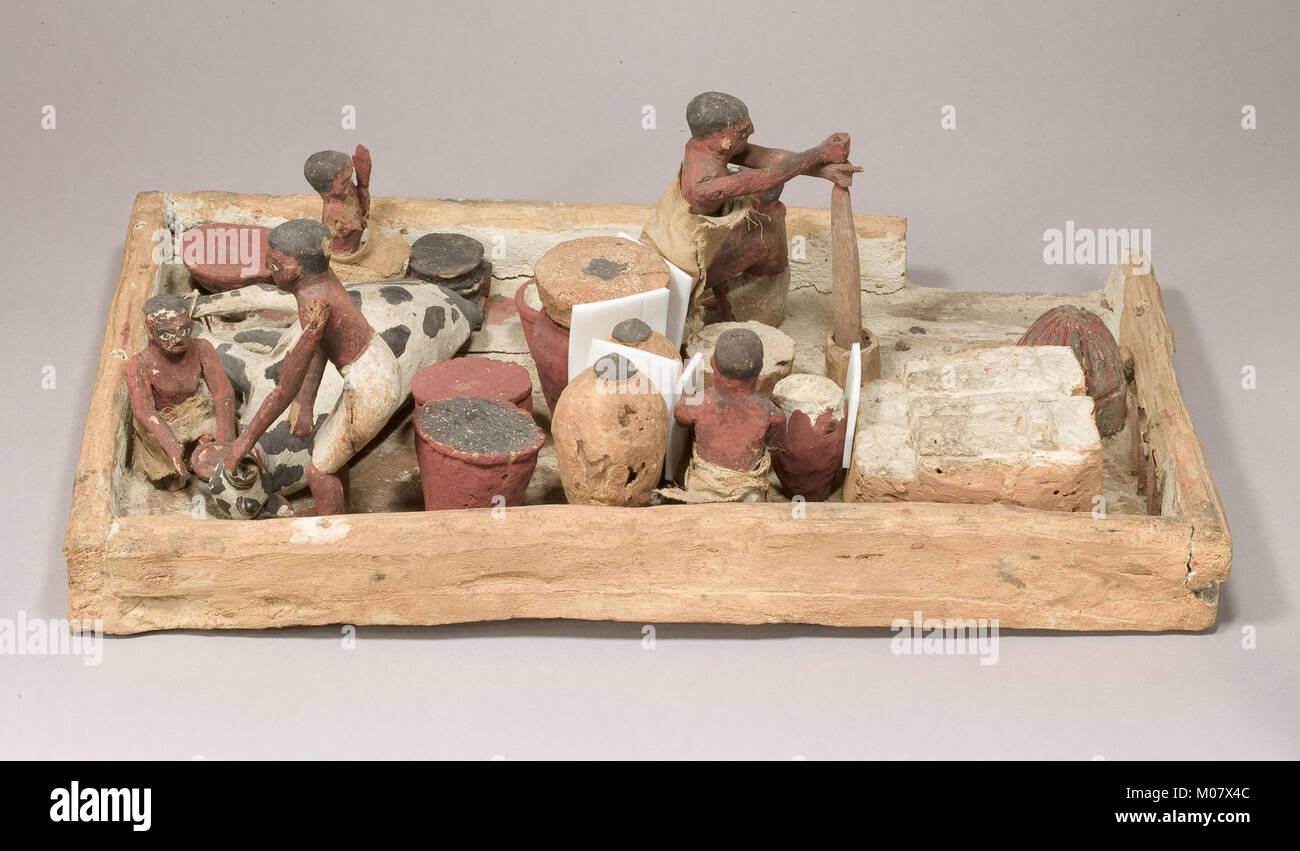 Model of Brewers, Bakers, and Butchers MET 11.150.12 view 4 Stock Photo