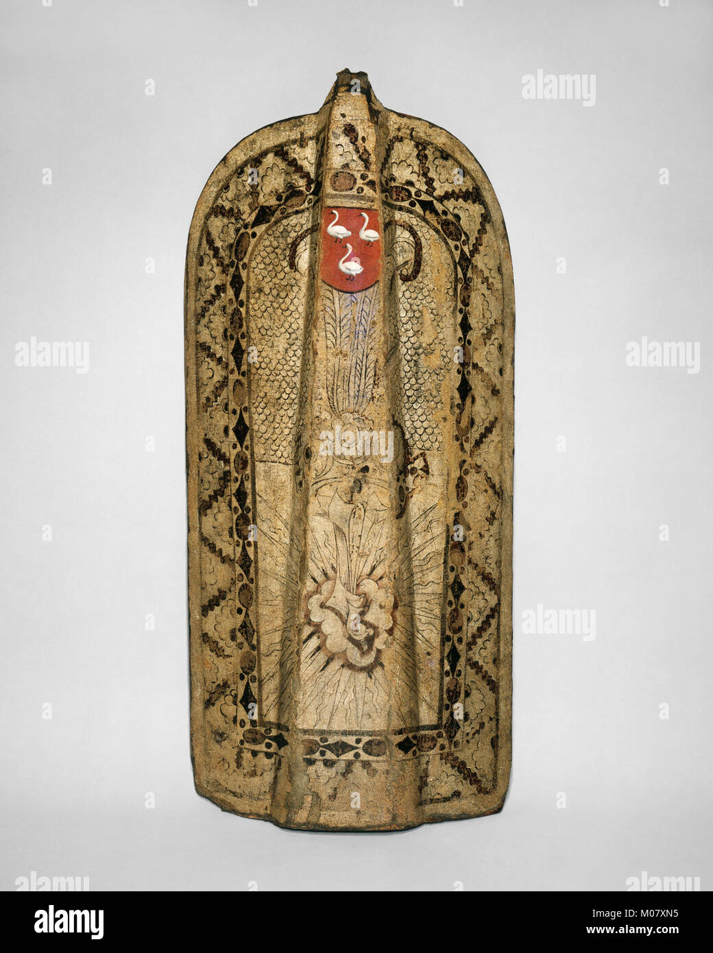 This infantry pavise shield represents defensive equipment used by ...